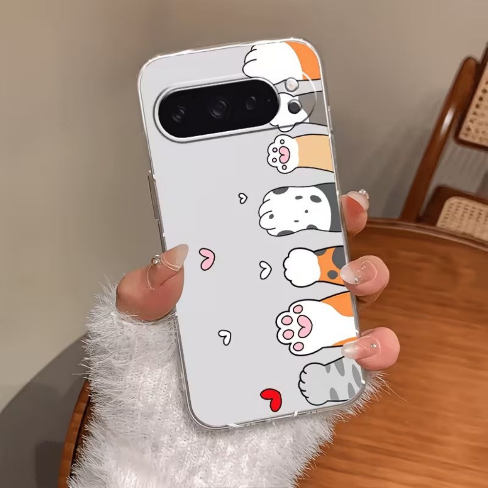 Google Pixel 8A - Capa de Silicone Transparente com Estampa