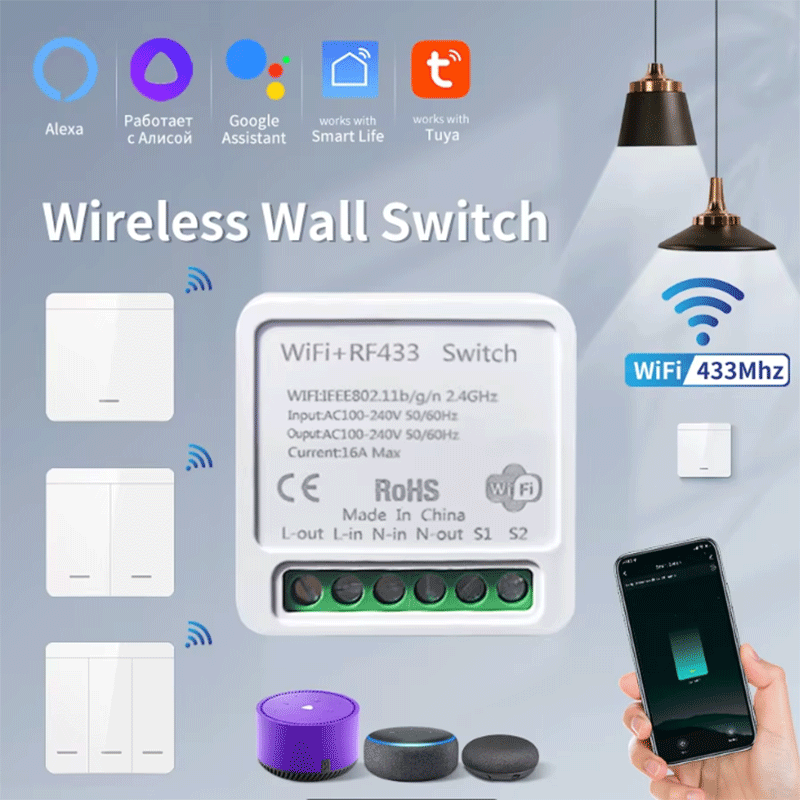 Smart Accessories - Interruptor de Luz Inteligente Tuya WiFi