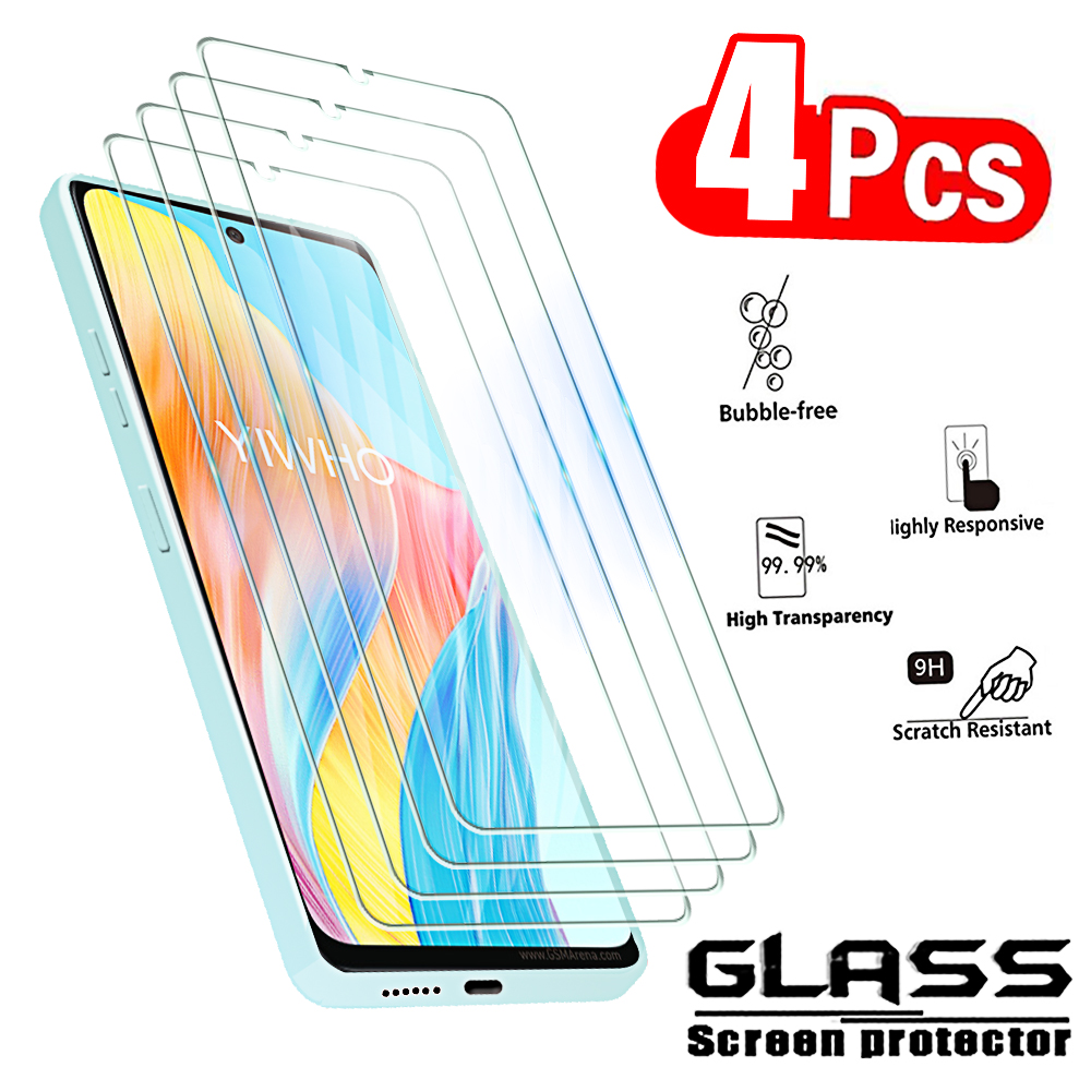 Oppo A78 - 4 peças de vidro temperado para