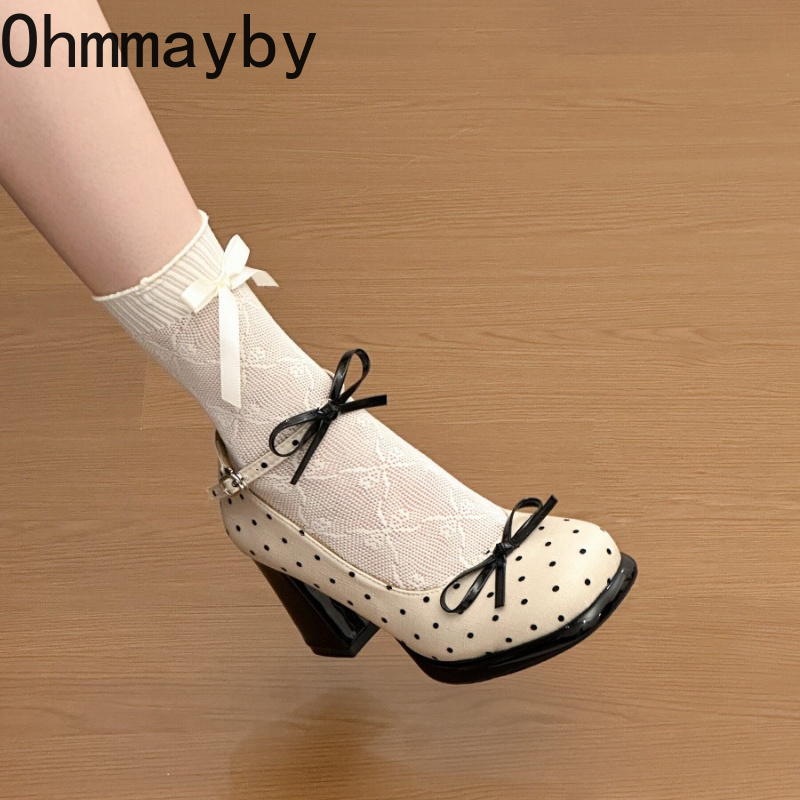 Leather Classic Strap - Sapatos Mary Jane Femininos com Salto