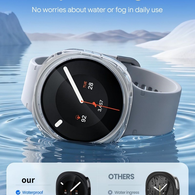 Samsung Smartwatch Accessories - Vidro Temperado + Capa para Samsung