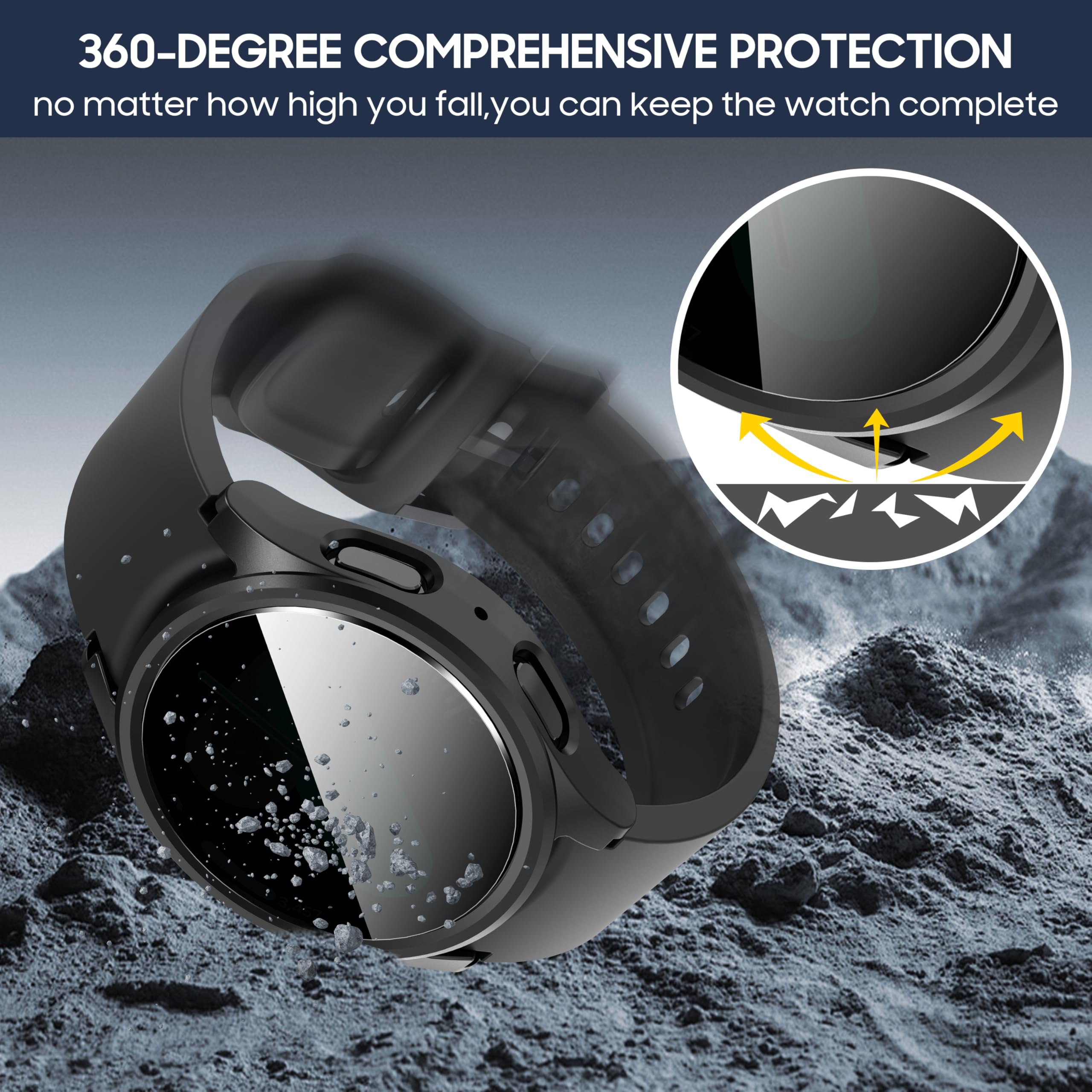 Vidro temperado + capa de priv - Samsung Smartwatch Accessories avaliação e preço