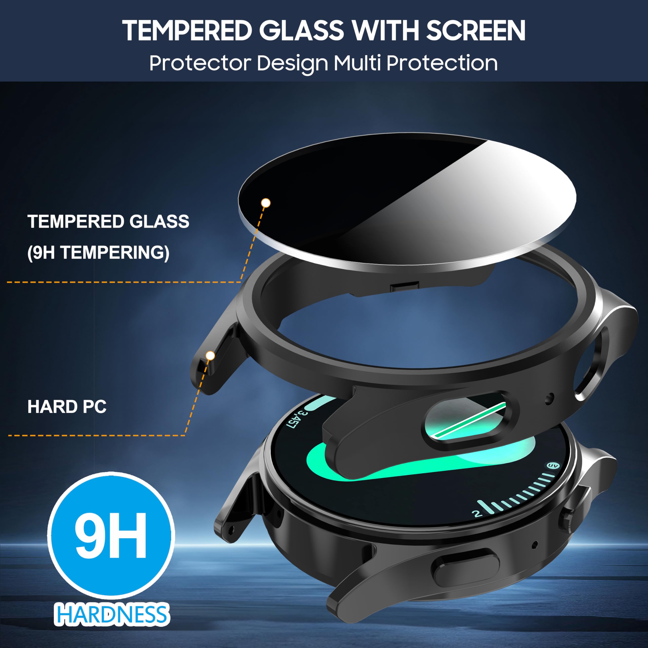 Vidro temperado + capa de priv - Samsung Smartwatch Accessories avaliação e preço