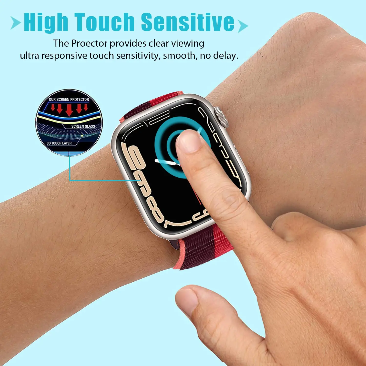 Vidro temperado 3d para apple  - Smart Watch Accessories avaliação e preço