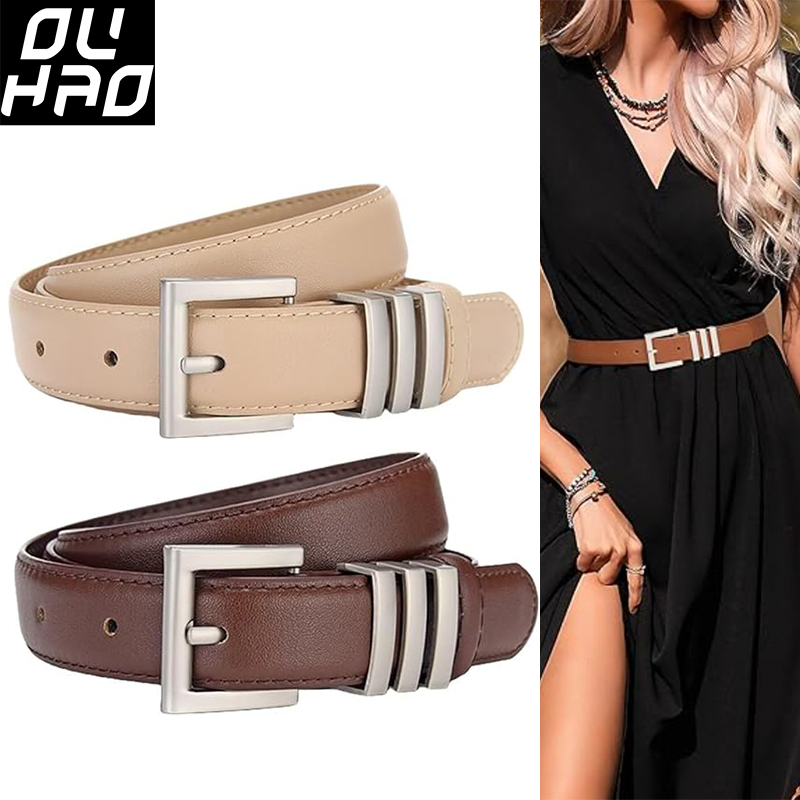 Cinto Feminino Casual de Couro - Leather Classic Strap avaliação e preço