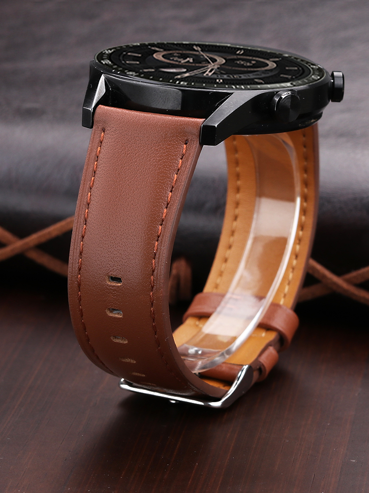 Pulseira de couro genuíno, pul - Smartwatch Accessories Shop avaliação e preço