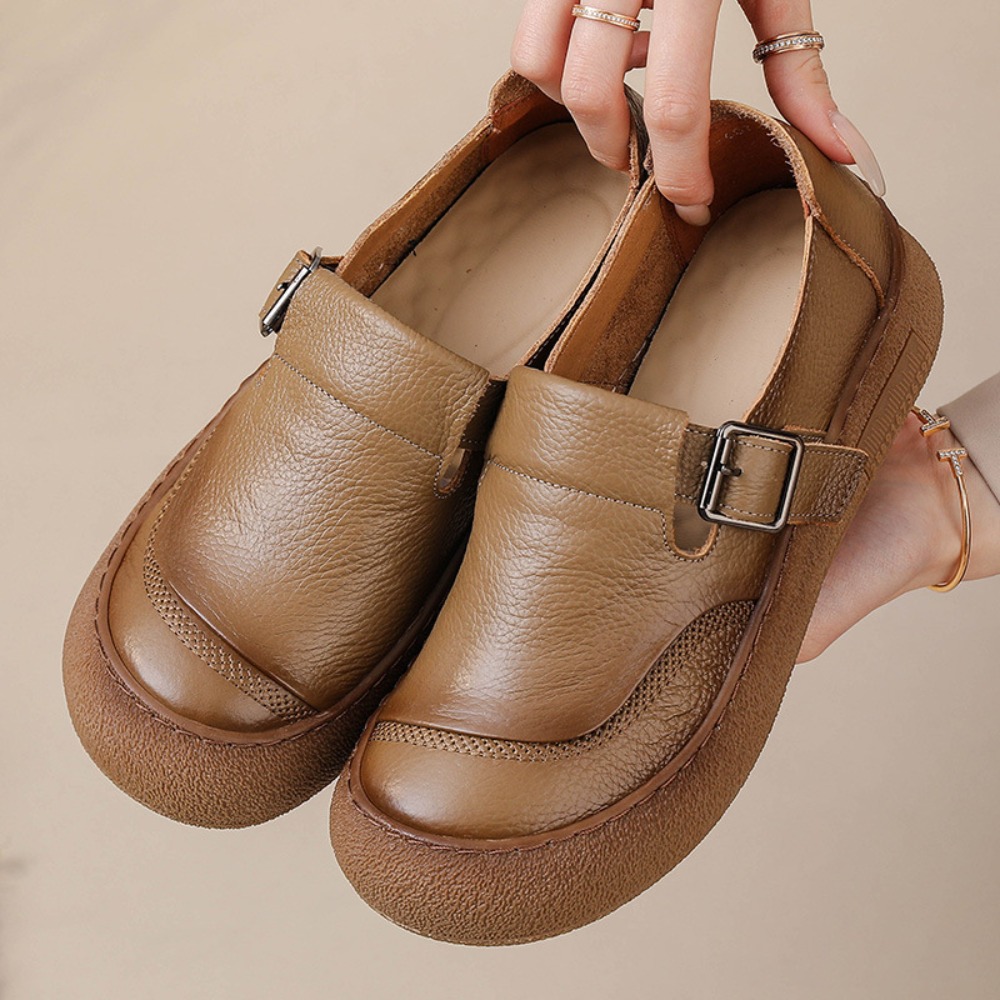 Sapatos casuais únicos para mu - Leather Classic Strap avaliação e preço