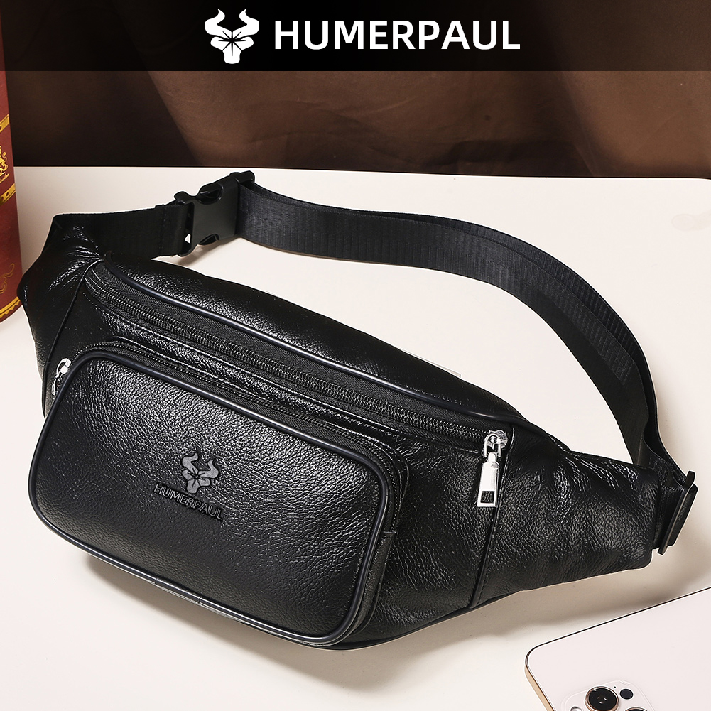 Bolsa de Cintura Masculina HUM - Leather Classic Strap avaliação e preço