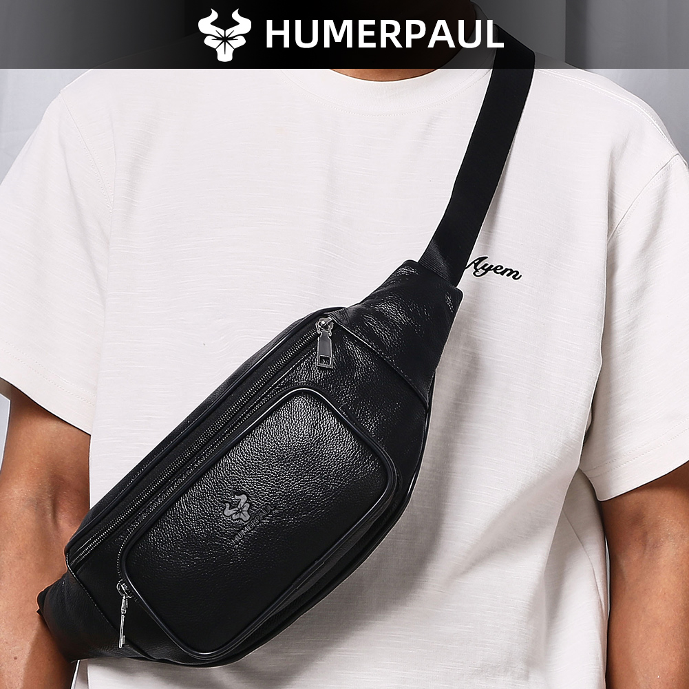 Bolsa de Cintura Masculina HUM - Leather Classic Strap avaliação e preço