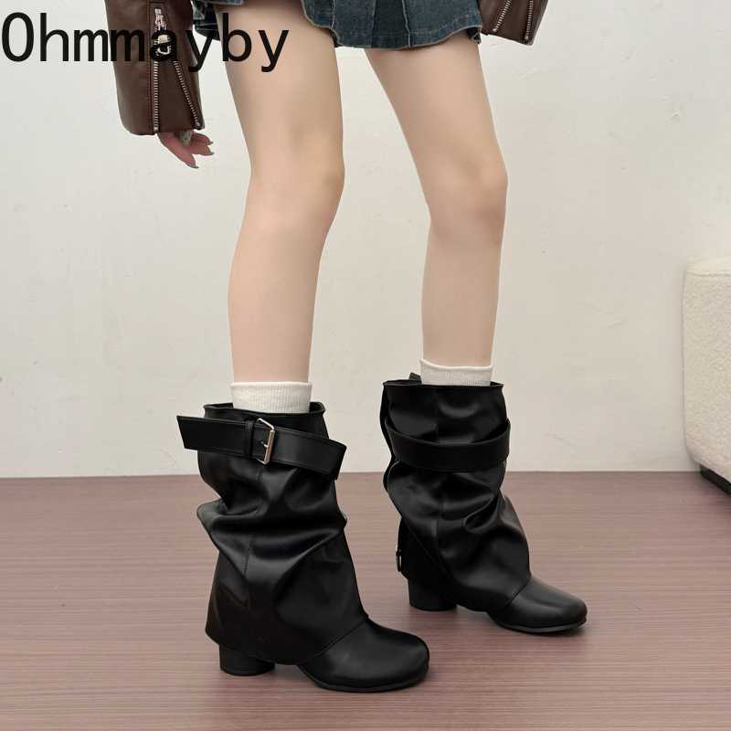 Novas Botas Femininas de Couro - Leather Classic Strap avaliação e preço