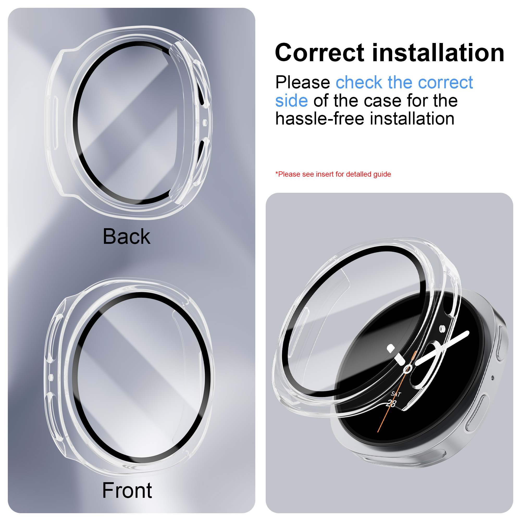 Vidro temperado + capa para pc - Samsung Smartwatch Accessories avaliação e preço